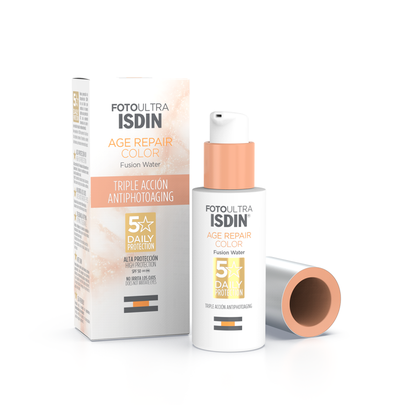 ISDIN-Foto-Ultra-Age-Repair-COLOR-Fusion-Water-SPF50-50ml.png FOTOULTR ANTI-AGE COLOR – Image 1