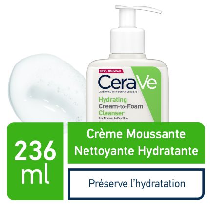 CeraVe Crème Moussante Nettoyante Hydratante