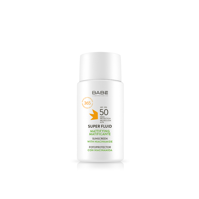 Babe-Super-Fluid-Photoprotecteur-Matifiant-SPF50-50ml.png BABE EC SUPER FLUID MAT50 – Image 1