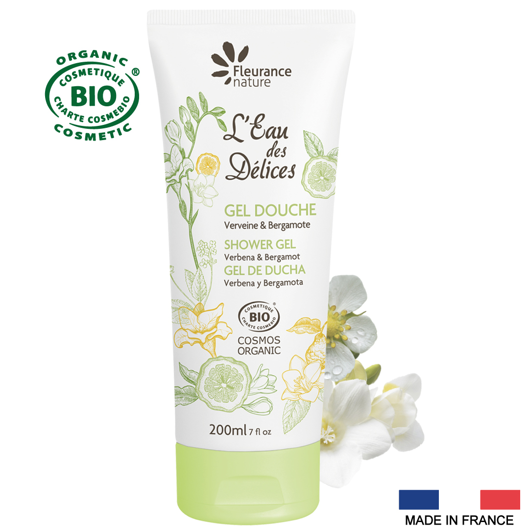 verveine-200ML.jpg FLEURANCE NATURE Gel douche parfumé à l’Eau des Délices Verveine et Bergamote 200 ml – Image 1